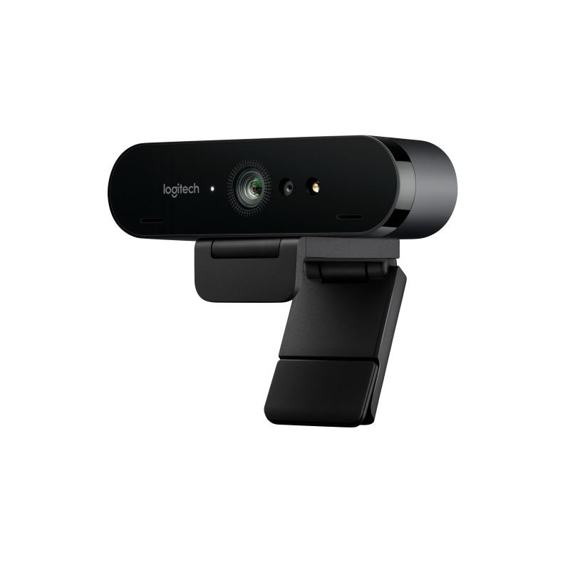 Image of Logitech brio 4k ultra hd webcam webcam colore 4096 x 2160 audio usb zoom 5x, funziona con skype, webex, cisco jabber, zoom, windows hello, pc-mac-laptop-chrome, nero