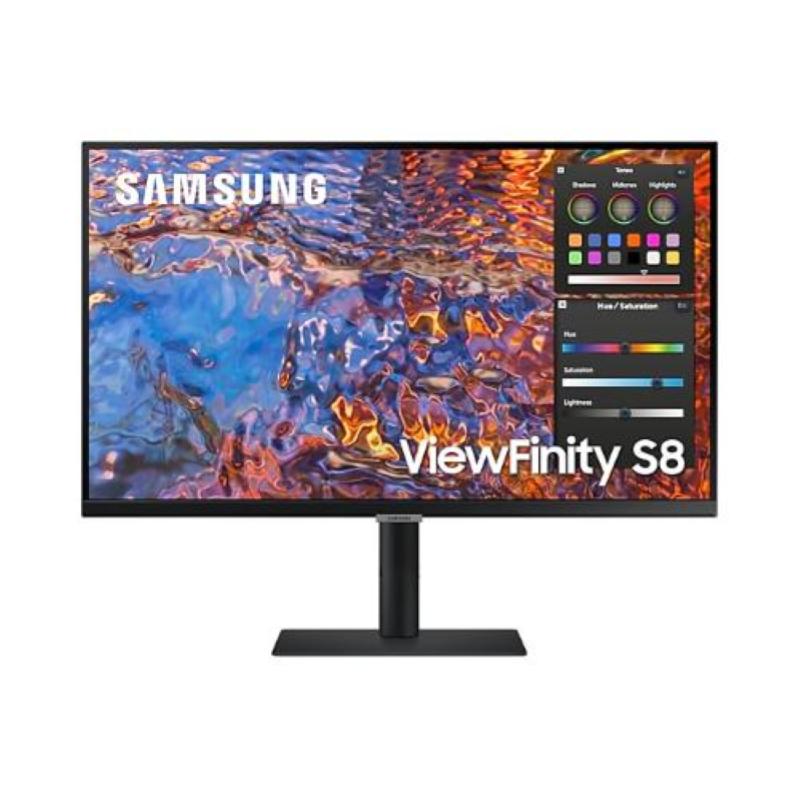 Samsung monitor flat 27 ls27b800pxu 3840x2160 pixel 4k ultra hd ips tempo di risposta 5 ms nero