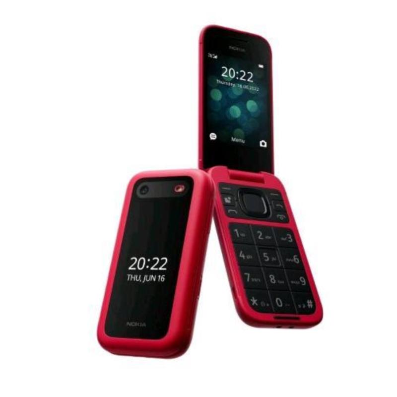 Nokia 2660 flip 4g dual sim 2.8 clamshell fotocamera bluetooth 4g lte italia red