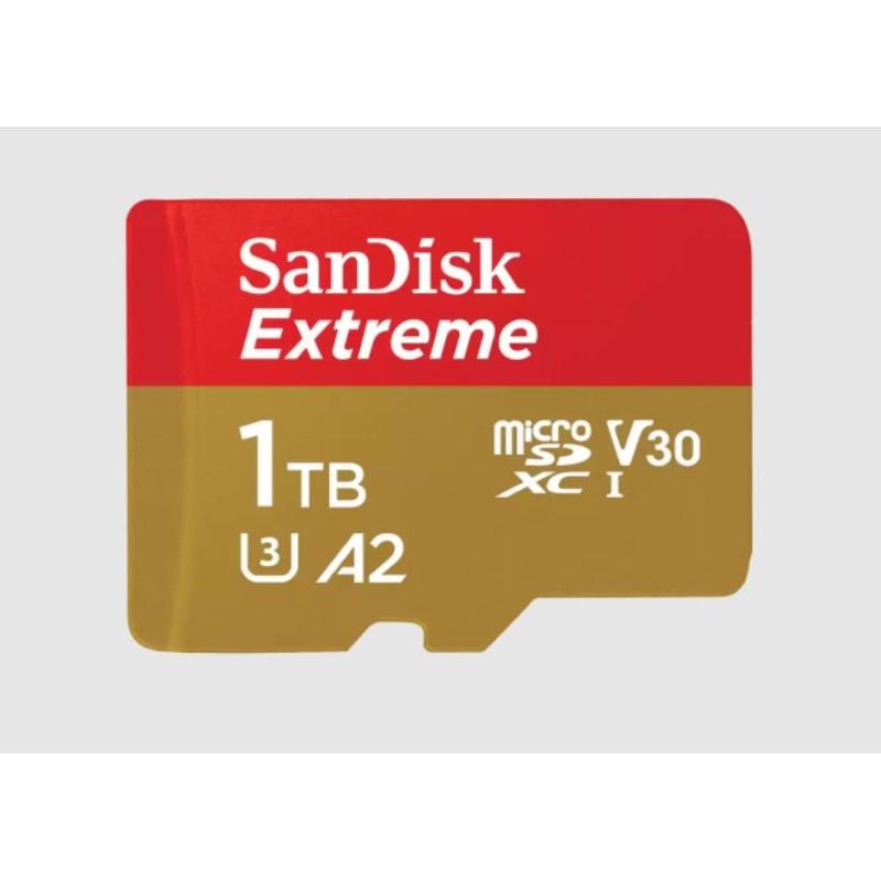 Image of Sandisk scheda microsdxc extreme da 1tb con adattatore sd e rescuepro deluxe