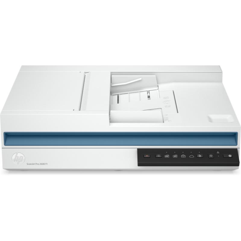 Image of Hp scanjet pro 2600 f1 scanner piano e adf 600x600 dpi a4 bianco