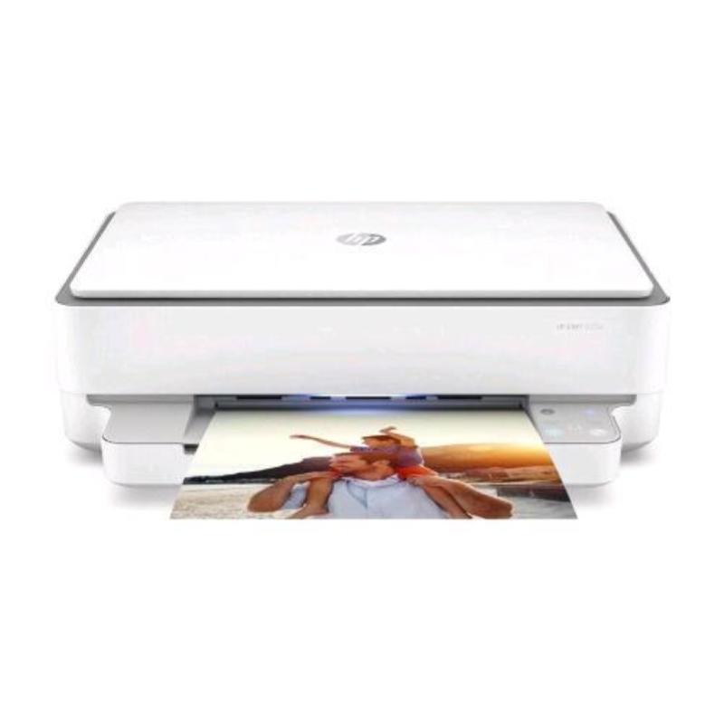Image of Hp envy 6020e stampante inkjet multifunzione colore stampa fronte retro copia scansiona wireless bianco grigio