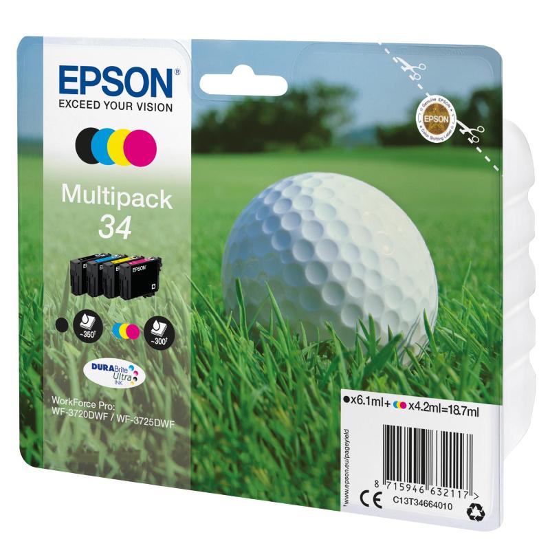 Epson multipack ink pallina golf 34k-cmy