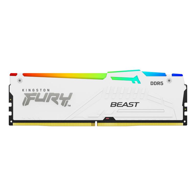 Image of 16gb ddr5-5600mt/s cl40 dimm fury beast bianco rgb xmp030