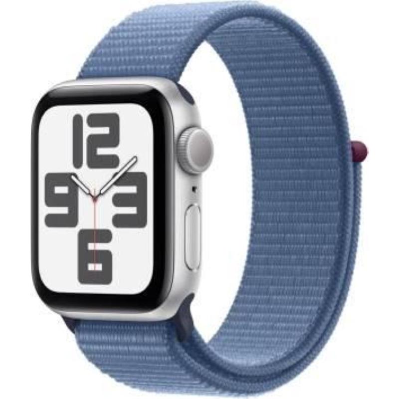 Image of Apple watch se 2023 40mm aluminium silver sport loop winter blue mre33ql/a