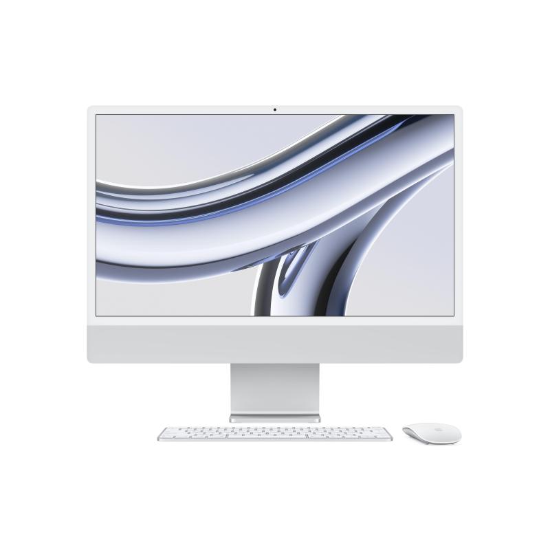 Image of Apple aio imac 24m3 8c./gpu 10c. argento 8gb/256gb ssd. 4.5k ethernet silv.