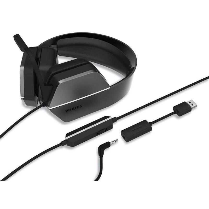 Techmade tm-m06l cuffie gaming con microfono per pc/console nero