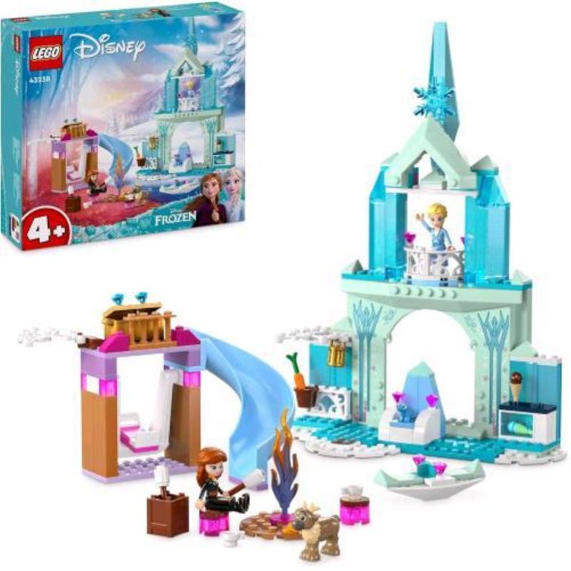 Lego disney princess il castello di ghiaccio di elsa con 2 minifigure e 2 figure di animali