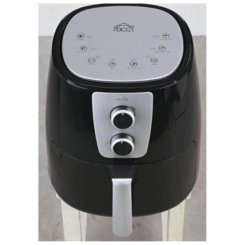 Dcg fr3505n friggitrice ad aria 5,2 litri 1300w timer 30 minuti nero