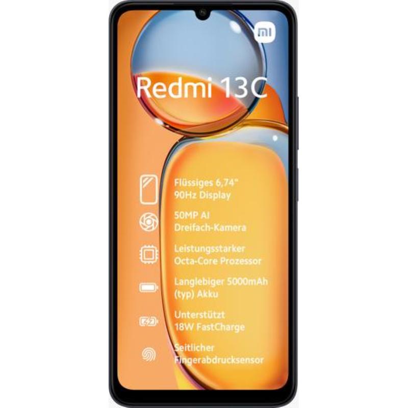 Sm xiaomi redmi note 13c black eu 6,74 8+256gb eu