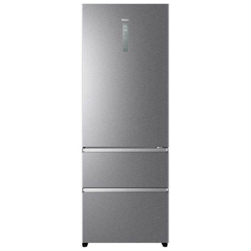 Image of Haier a3fe744cpj frigorifero combinato 3 porte capacita` 460 litri classe energetica e (a++) 200,6 cm inox
