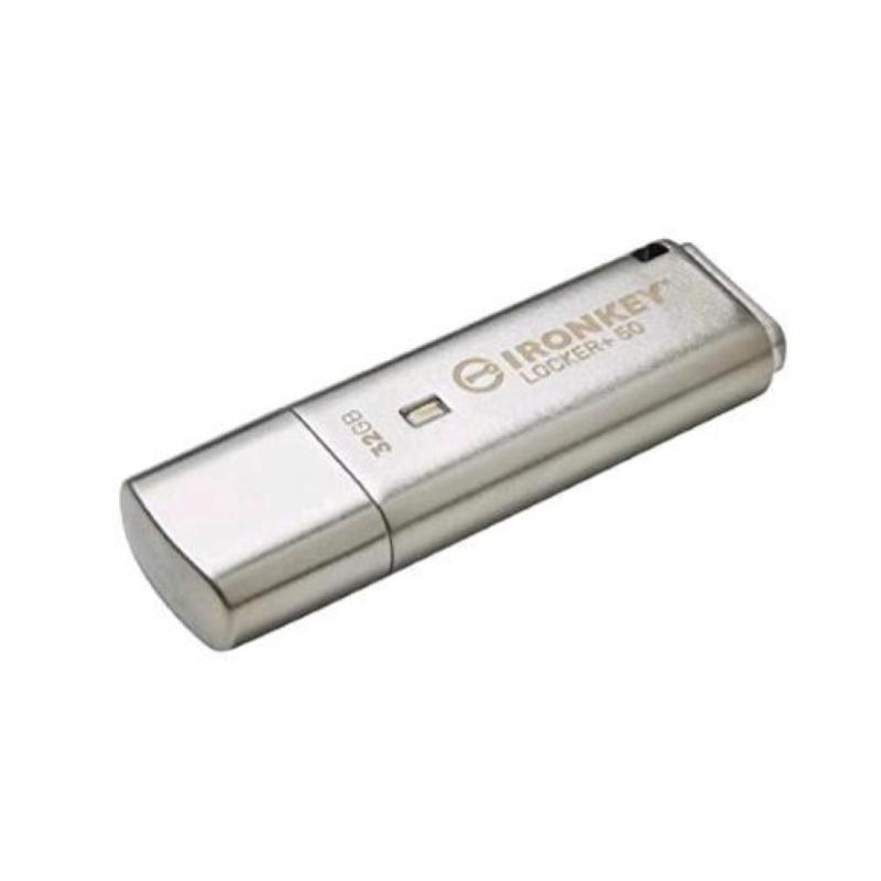 Kingston technology ironkey locker 50 unita` flash usb 32gb usb tipo a 3.2 gen 1 argento