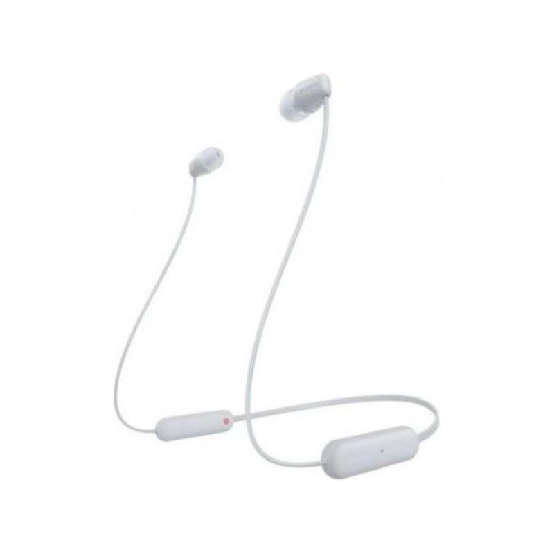 Sony wi-c100 auricolare wireless in-ear musica e chiamate bluetooth bianco