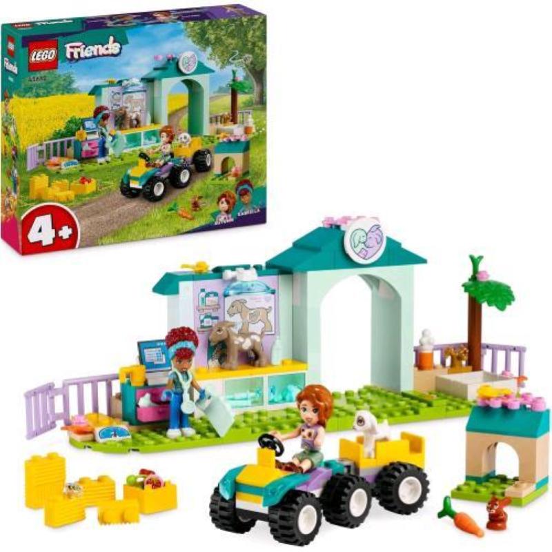 Image of Lego friends 42632 la clinica veterinaria degli animali della fattoria, giochi bambini 4+ con personaggi e trattore giocattolo030