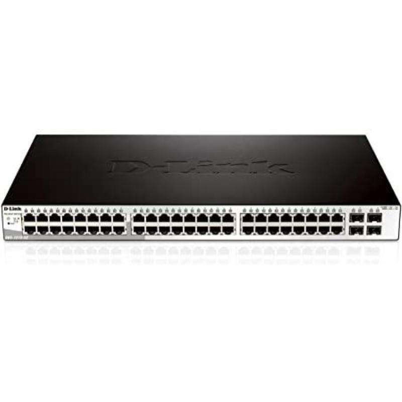 D-link switch 48-port 10/100/1000base-t + 4-port 1 gbps sfp ports metro ethernet switch