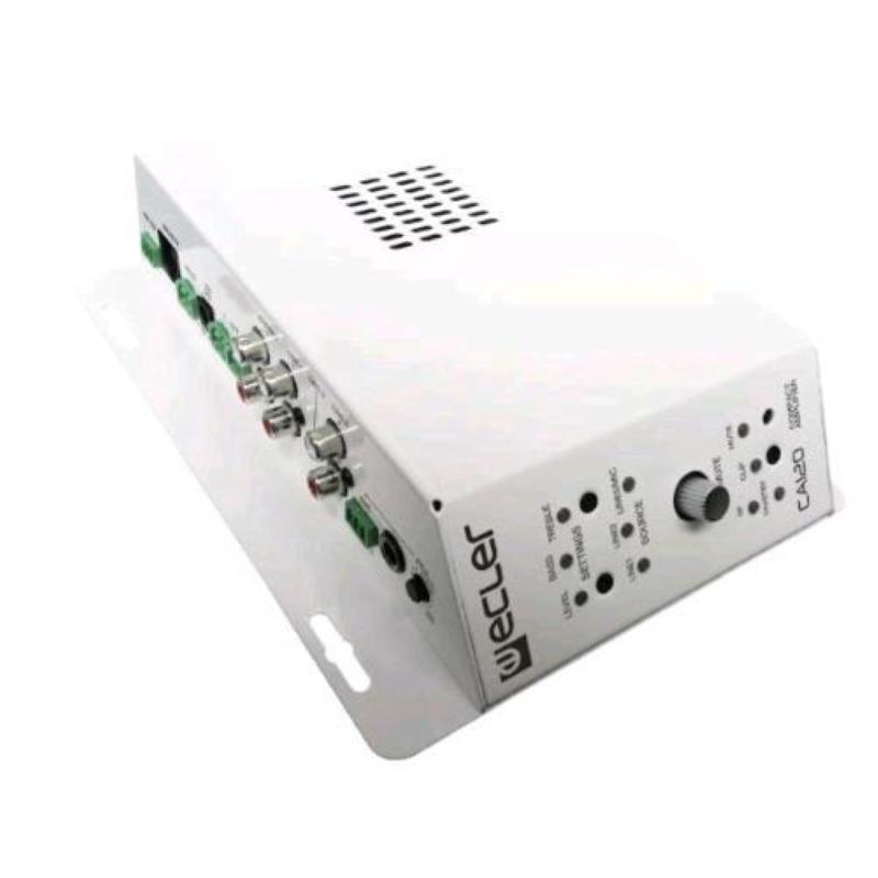 Image of Ecler ca120 micro-amplificatore 2x60w potenza tot 120w rms bianco030