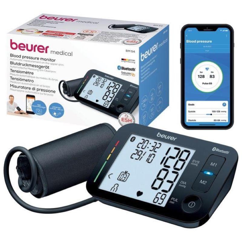 Beurer bm-54 sfigmomanometro bluetooth con app gratuita display xl nero