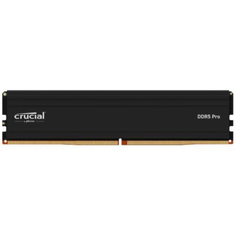 Crucial pro - ddr5 - modulo - 24 gb - dimm 288-pin basso profilo - 6000 mhz / pc5-48000 - cl48 - 1.1 v - senza buffer - on-die ecc - nero opaco