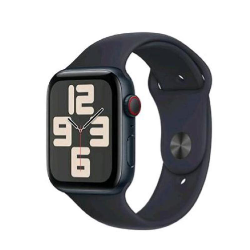 Image of Apple watch se gps + cellular 44mm midnight aluminium case with midnight sport band - m/l