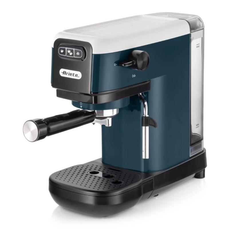 Ariete snow white (1399/11) - macchina per caffe`` espresso - polvere e cialde - 1 o 2 tazze - cappuccinatore - pressione 15 bar - 1300w