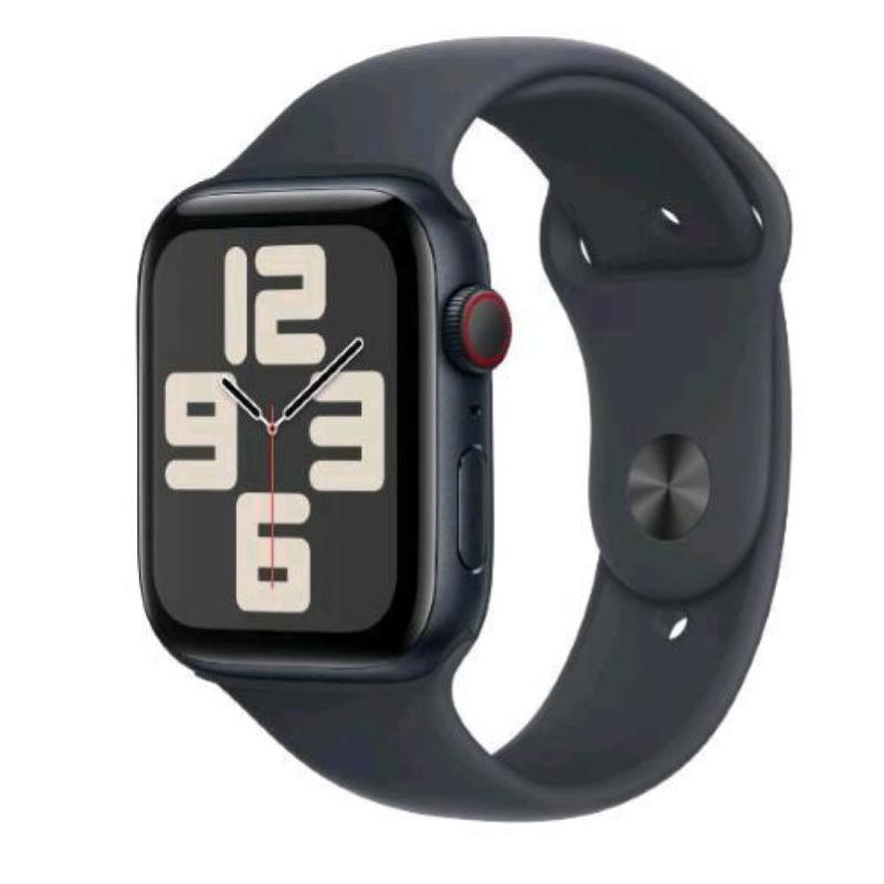 Image of Apple watch se gps + cellular 4g 44mm cassa in alluminio midnight cinturino sport midnight - m/l030