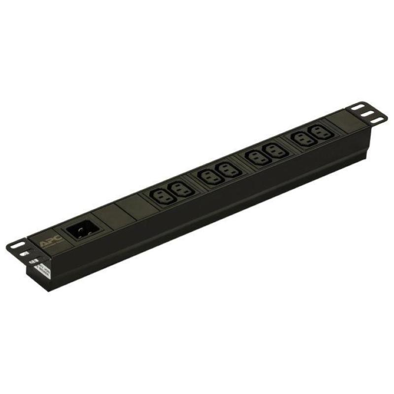 Image of Apc epdu1016b unita` di distribuzione dell`energia pdu 1u nero 8 prese ac030