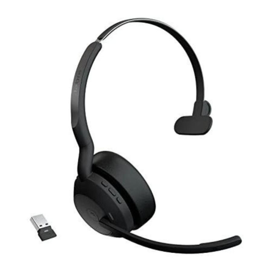 Jabra evolve2 55 auricolare wireless a padiglione ufficio bluetooth nero