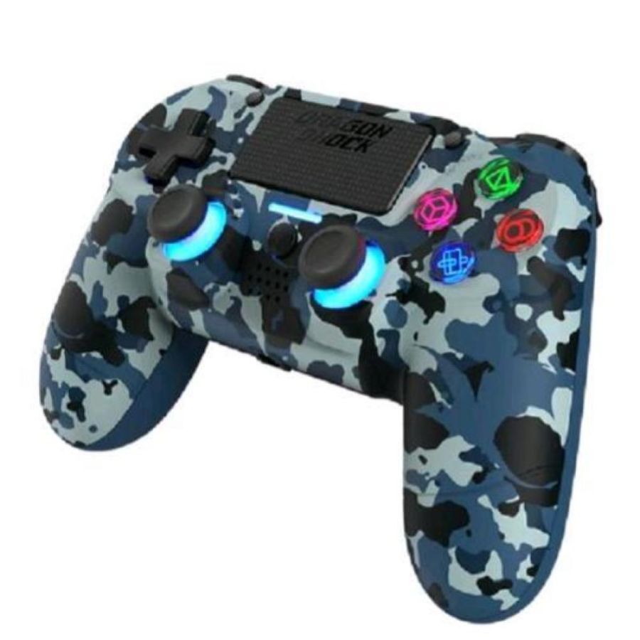 PS4 Wireless Pro Pad X - LED Edition, blue Controller BT 5.0 senza